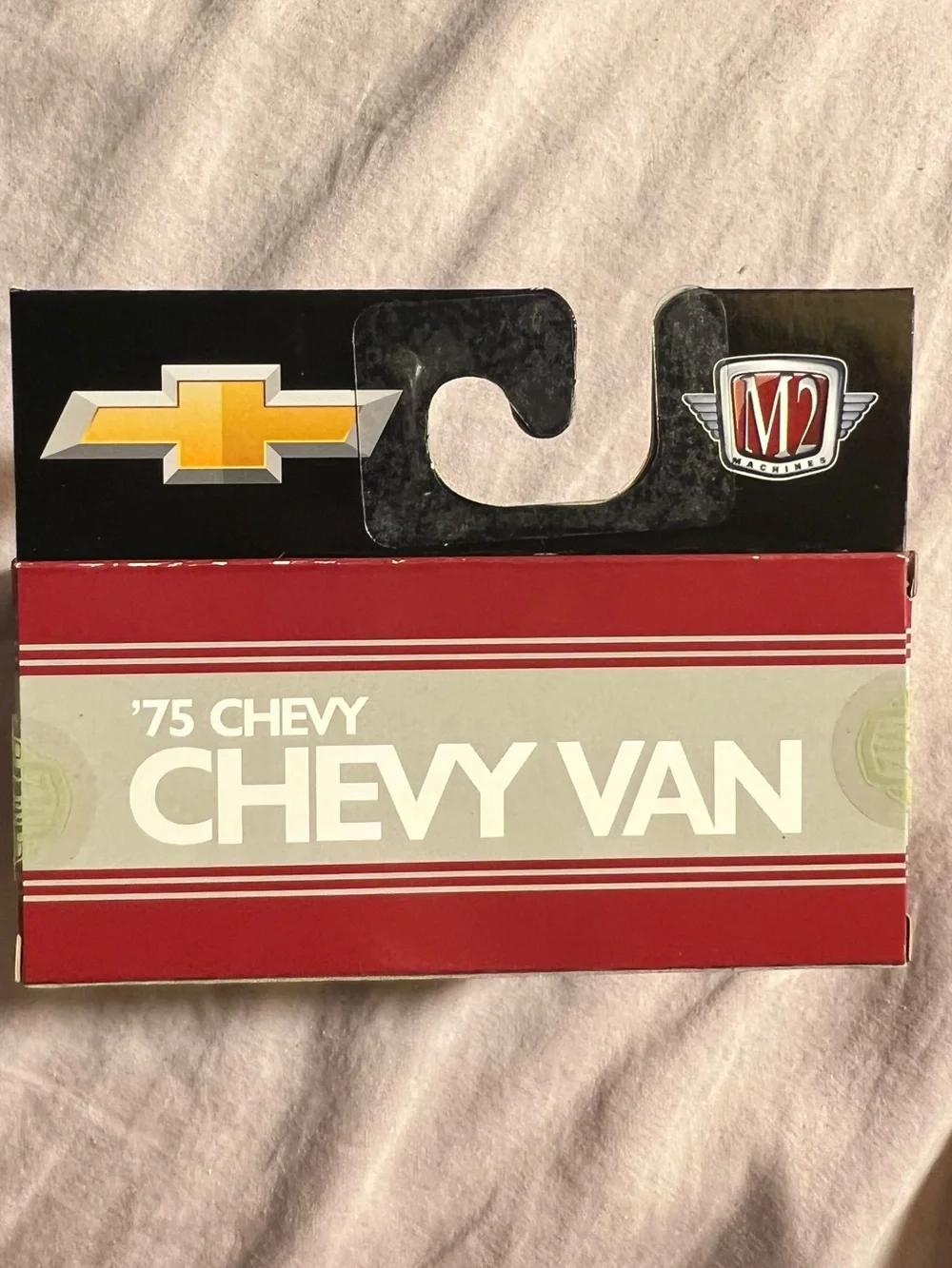 Machine 1975 Chevy Van G10 Die-Cast Toy - Orange and Silver Stripe